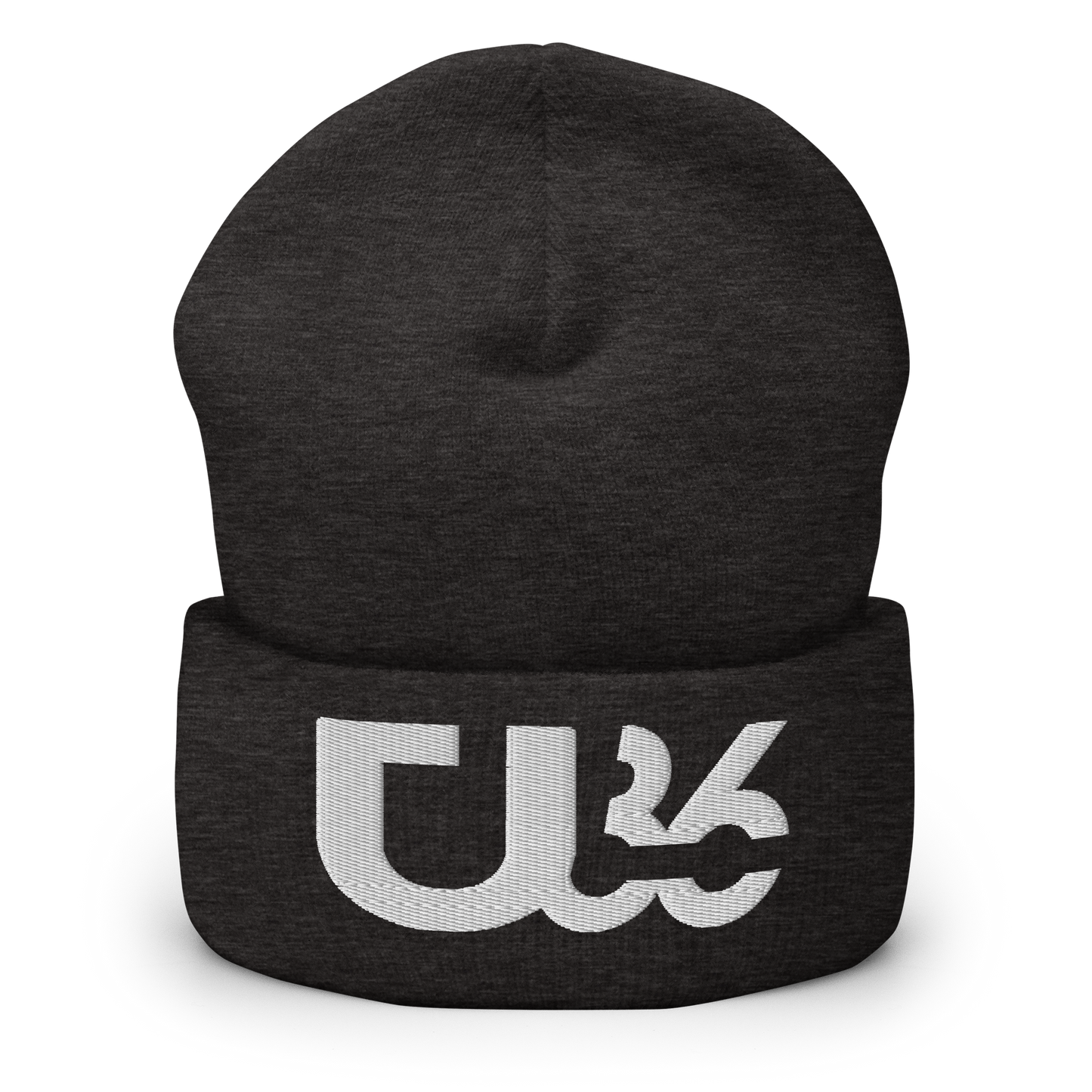 U36 Charcoal/White BEANIE