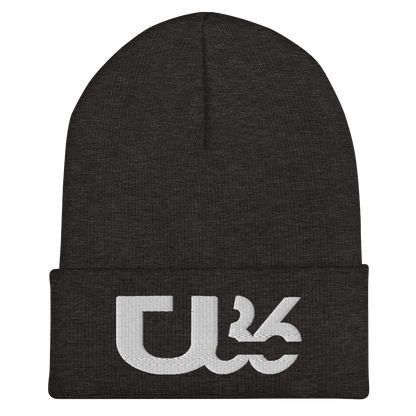 U36 Charcoal/White BEANIE