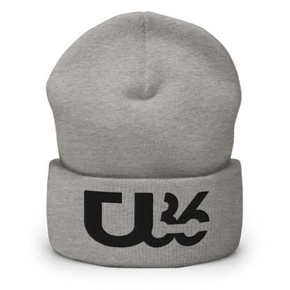 U36 Heather/Black BEANIE