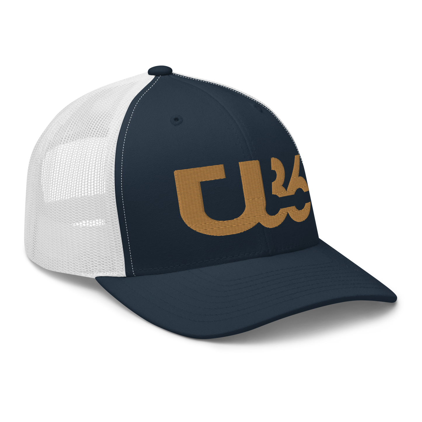 U36 White/Navy/Old Gold HAT